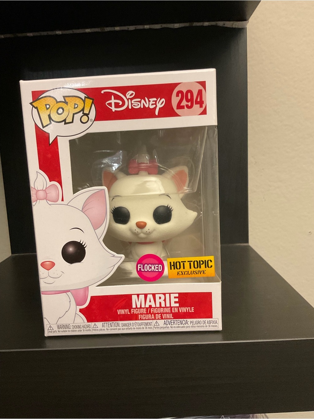 Funko POP! Disney Marie Flocked White with Pink Bow #294